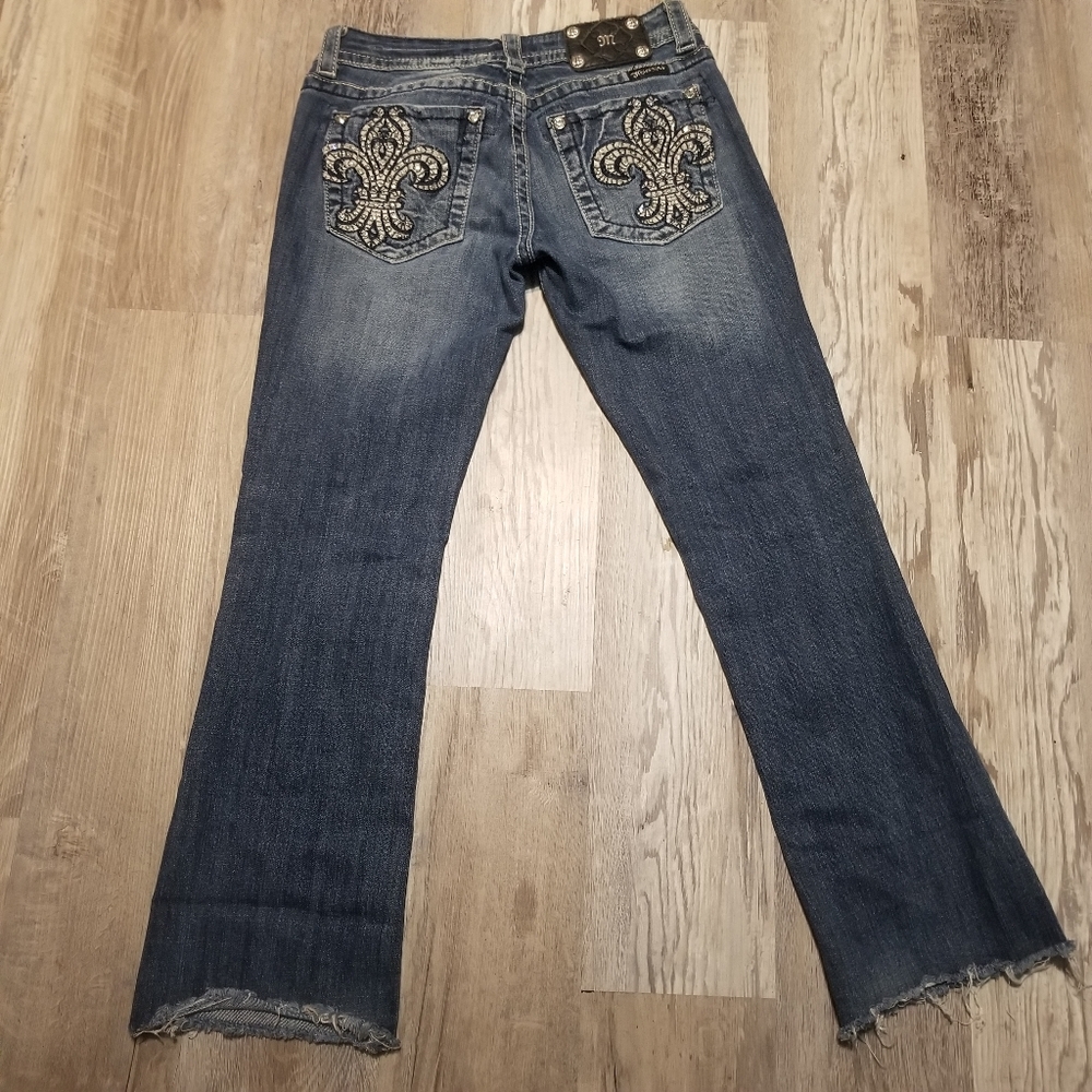 💘 Miss Me Fleur De Lis Boot Cut Jeans